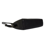 'DEBRA' Black Pebble Grain Real Leather Crossbody Shoulder Bag