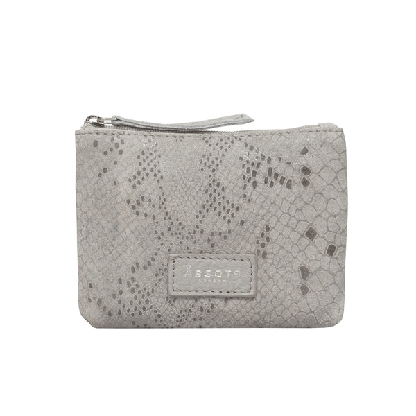 'DENISE' Grey Python Snake Real Leather Purse Wallet