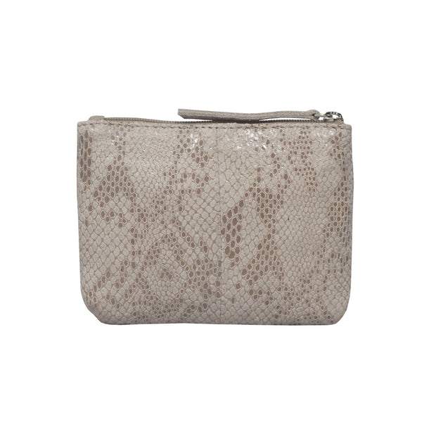 'DENISE' Nude Python Snake Real Leather Purse Wallet