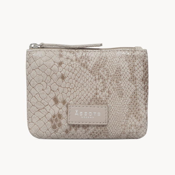 'DENISE' Light Pink Python Snake Real Leather Purse Wallet