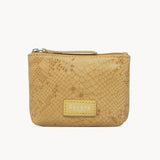 'DENISE' Mustard Python Snake Real Leather Purse Wallet