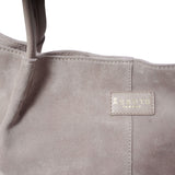 'DONNA' Pink and Metallic Rose Gold Real Leather Unlined Designer Shopper Bag