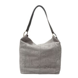 'Esme' Grey Python Snake Real Leather Slouchy Hobo Bag