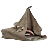 'Esme' Cream Python Snake Real Leather Slouchy Hobo Bag