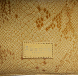 'Esme' Mustard Python Snake Real Leather Slouchy Hobo Bag