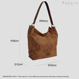 'Esme' Tan Python Snake Real Leather Slouchy Hobo Bag