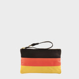 'GERMAN' Country Flag Designer Leather Wristlet