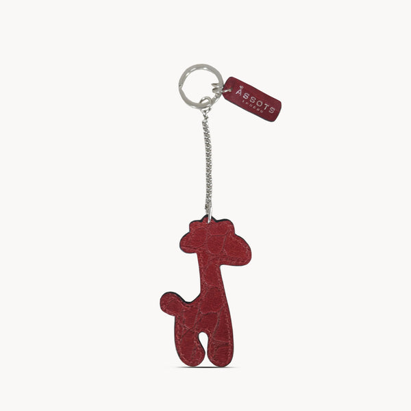 'GIRAFFE' Super Cute Croc Leather Key Ring Holder