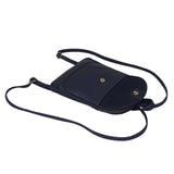 'GEORGE' Navy Mini Pebble Grain Leather Backpack