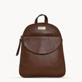 'GEORGE' Tan Mini Pebble Grain Leather Backpack
