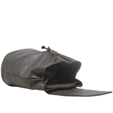 'GRACE' Mokka Brown Full Grain Leather Flap-over Backpack