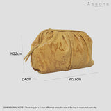 'Harper' Mustard Python Snake Print Real Leather Oversized Clutch Bag