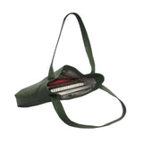 'Harriet' Olive Green Pebble Grain Real Leather Slouchy Hobo Bag