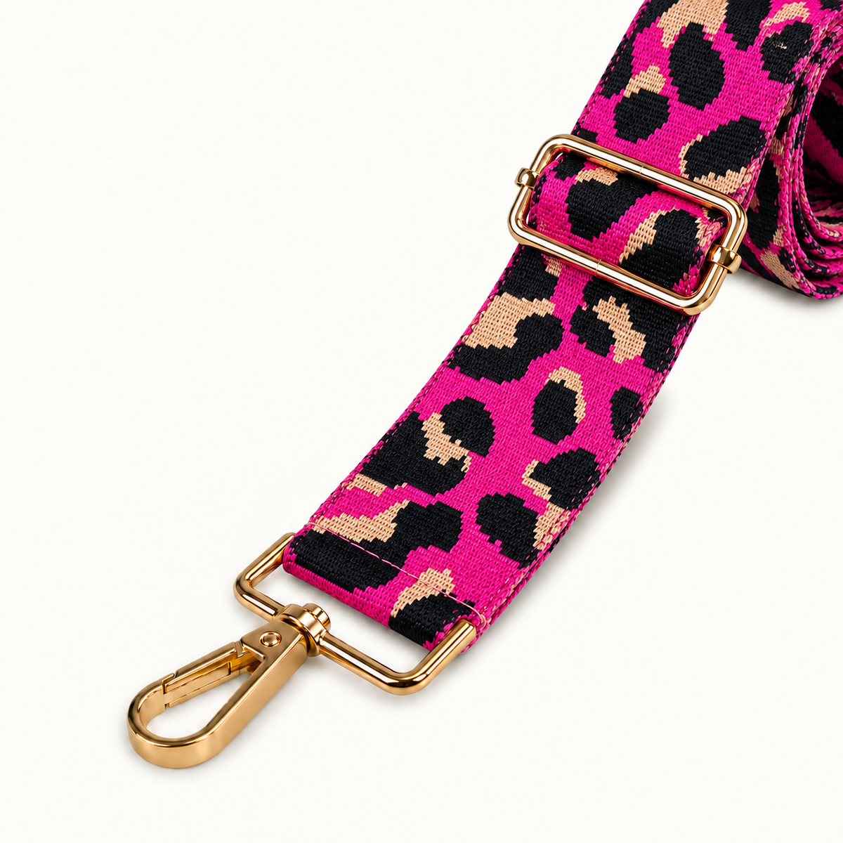 Hot Pink Leopard Bag Strap