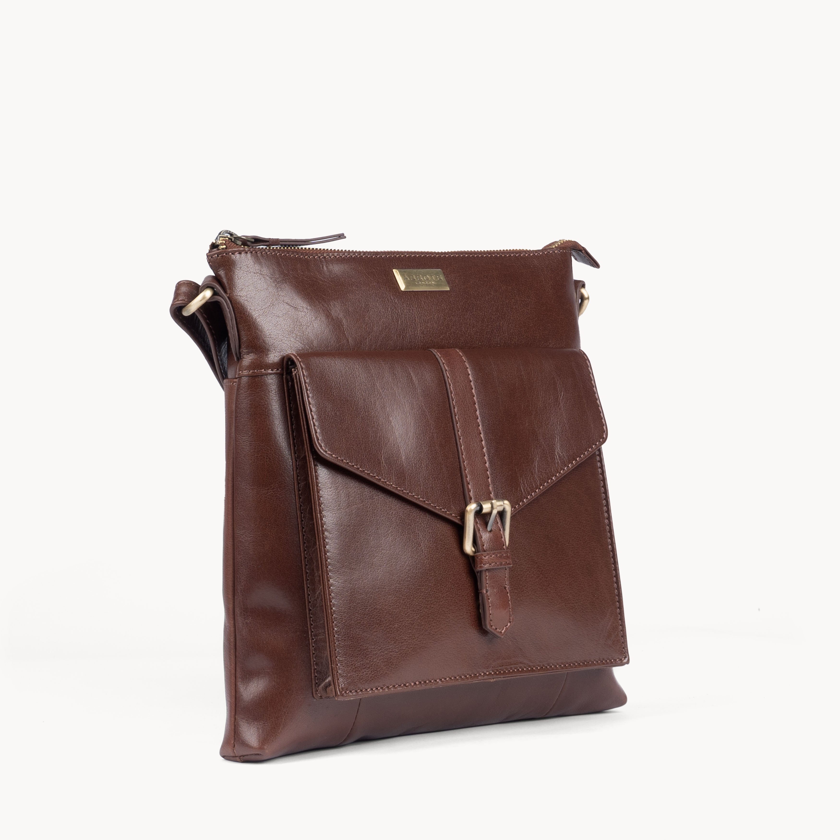 'HOXTON' Brown Vintage Leather Crossbody Shoulder Sling Bag