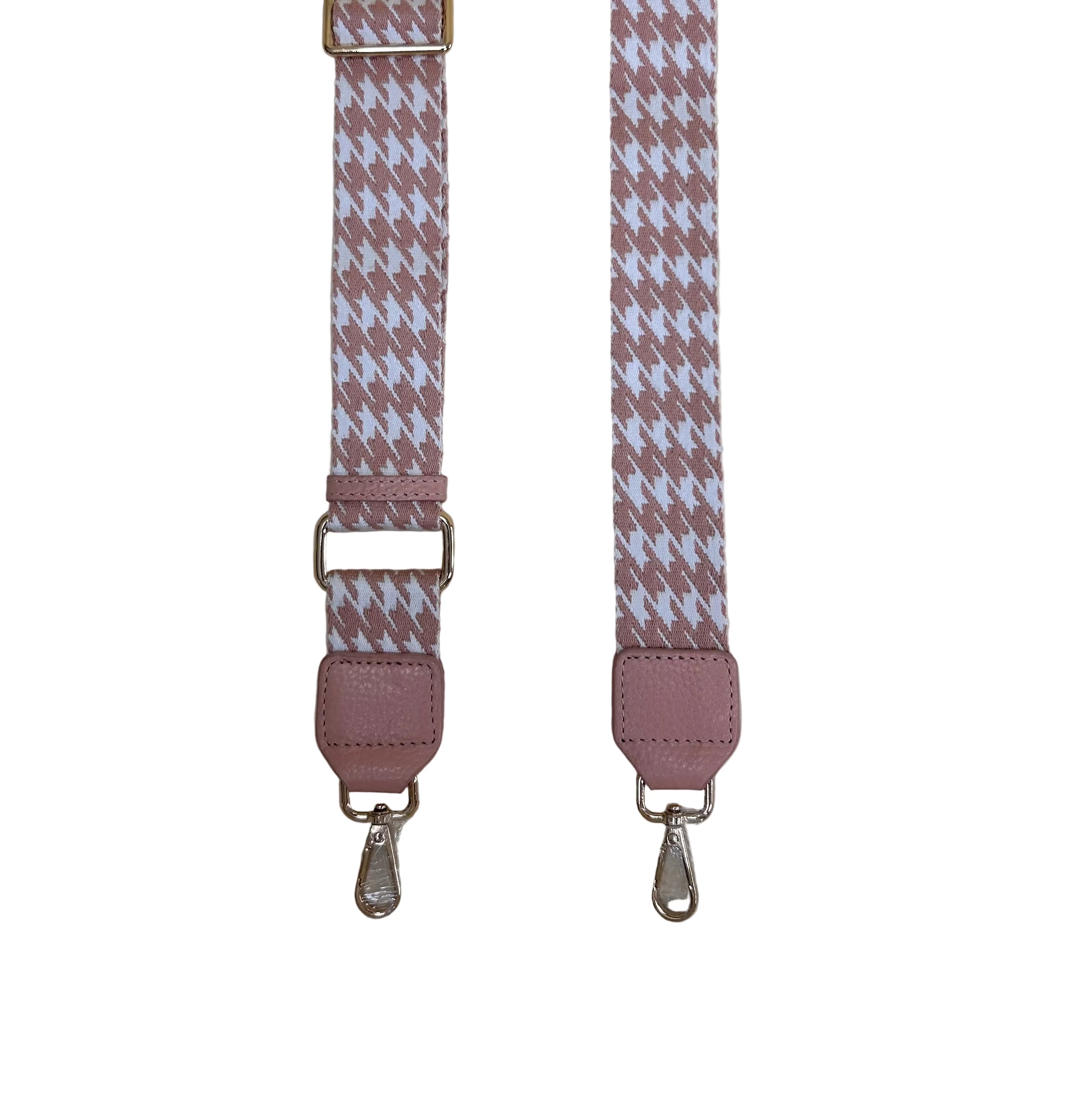 'HOUNDSTOOTH' Black Crossbody Strap