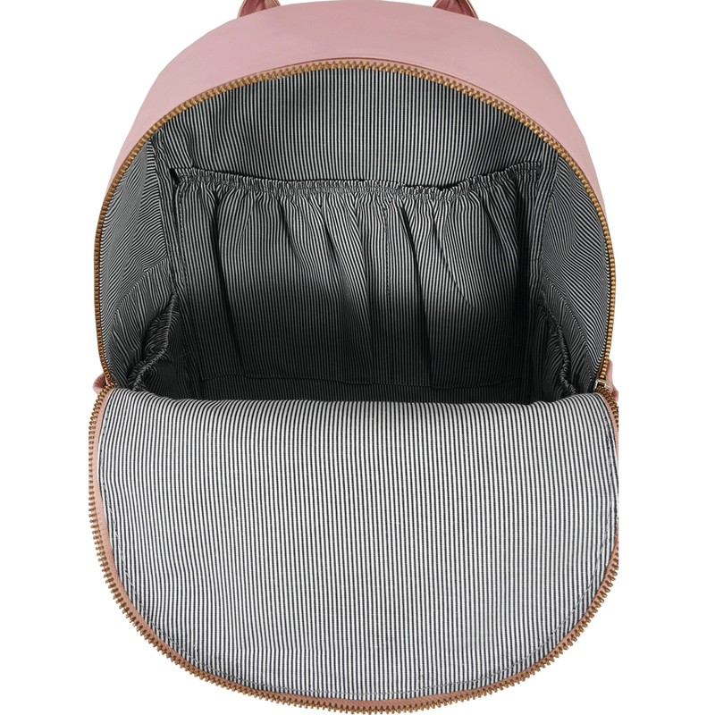 'ISABELLA' Baby Pink Lightweight Luxurious Baby Changing/Diaper Leather Backpack