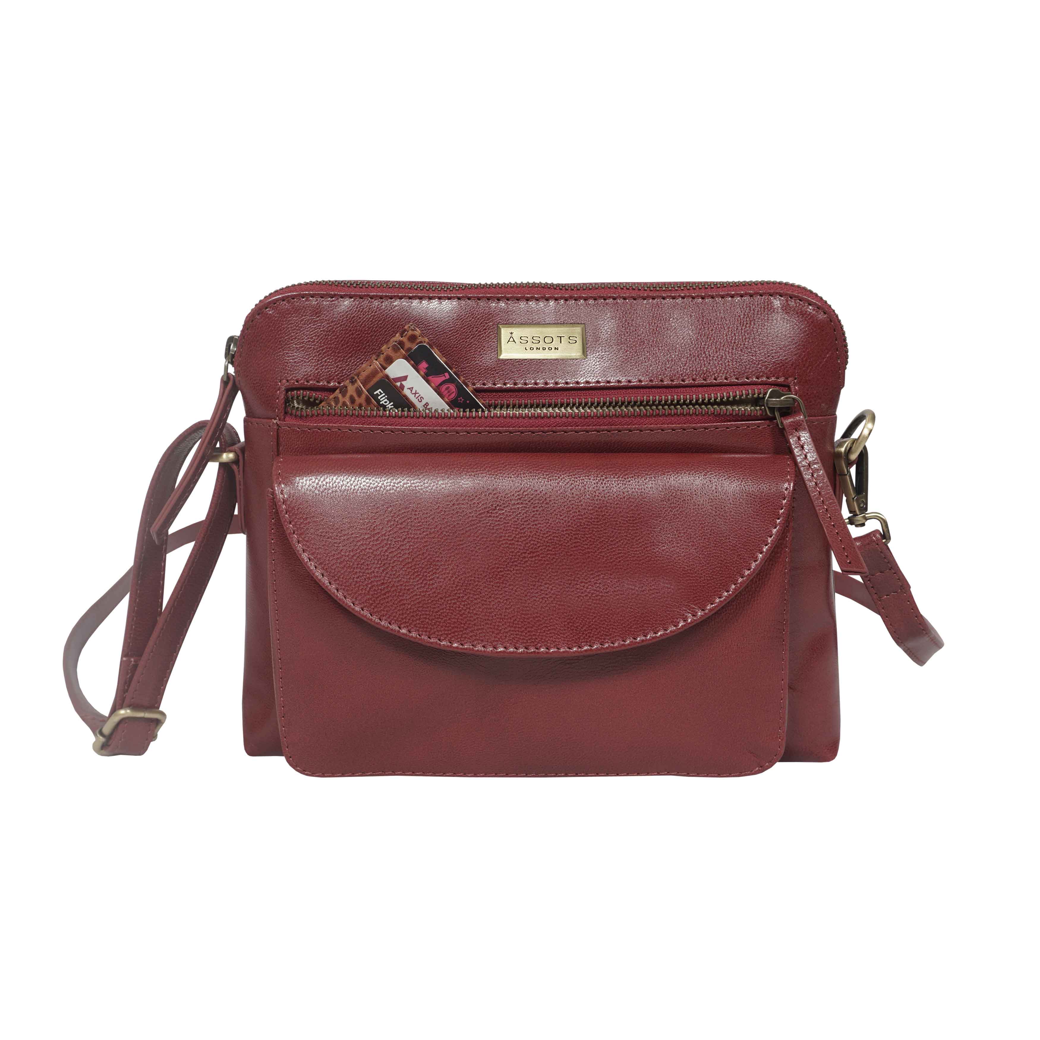 'JEAN' Chilli Pepper Vegetable Tanned Real Leather Crossbody Bag