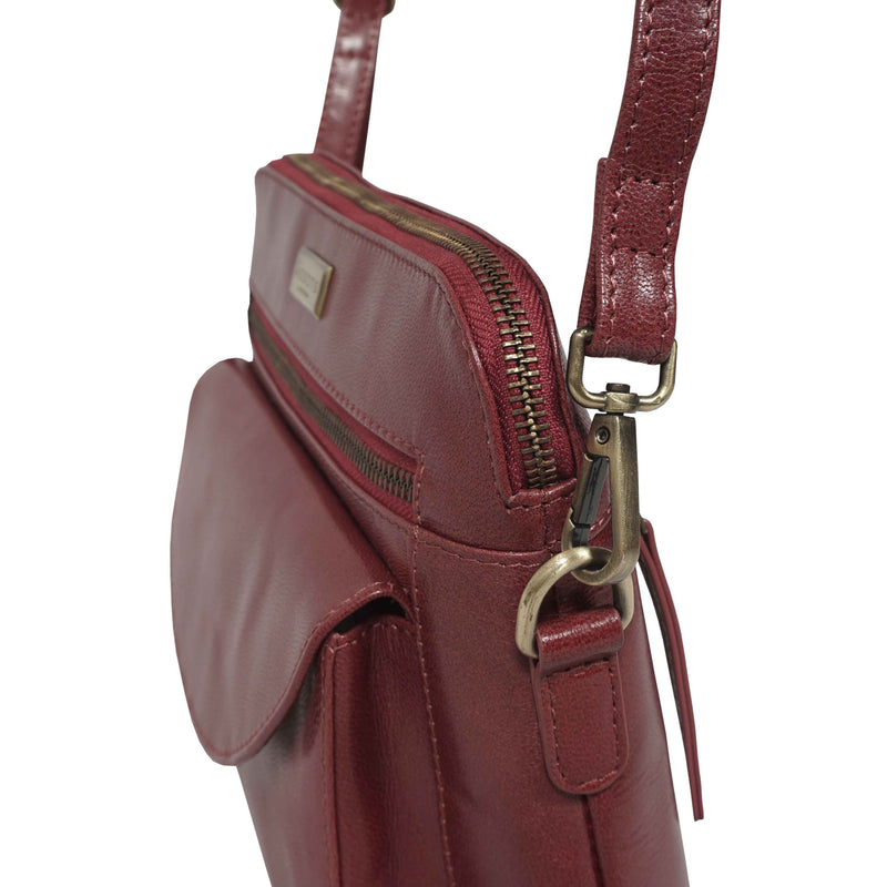 'JEAN' Chilli Pepper Vegetable Tanned Real Leather Crossbody Bag