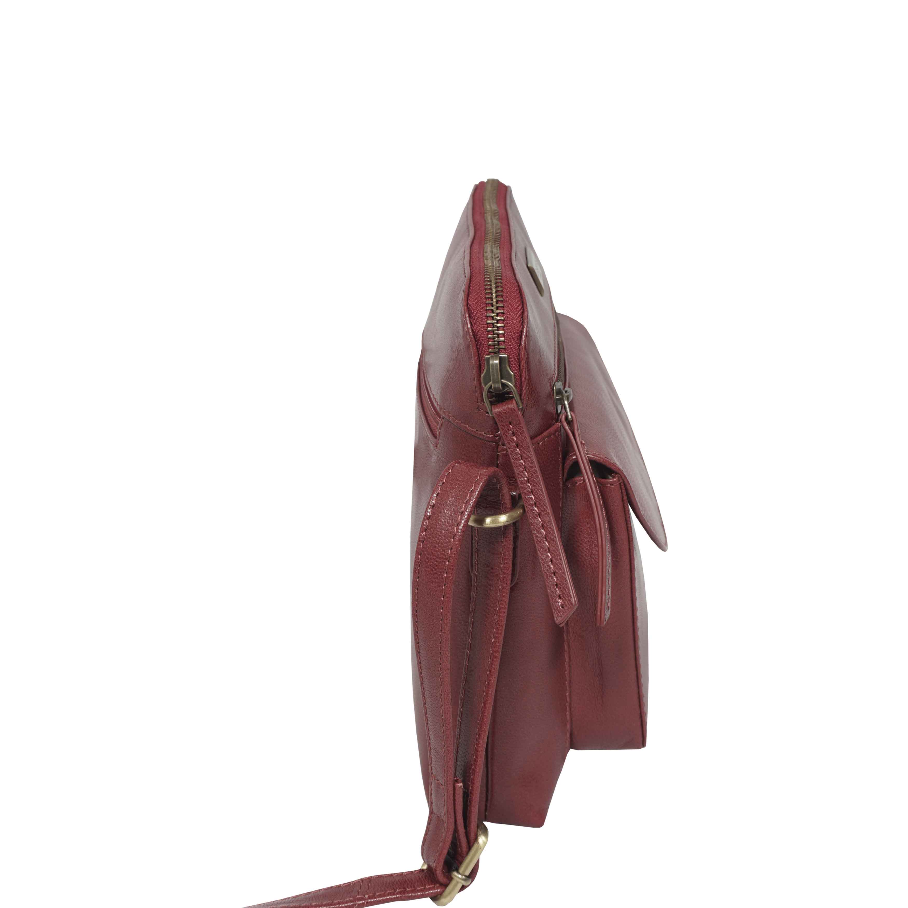 'JEAN' Chilli Pepper Vegetable Tanned Real Leather Crossbody Bag