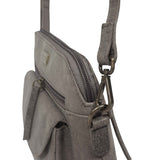 'JEAN' Grey Distressed Real Leather Crossbody Bag
