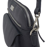 'JEAN' Navy Real Soft Pebble Grain Leather Crossbody Bag