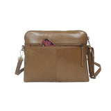 'JEAN' Tan Vegetable Tanned Real Leather Crossbody Bag