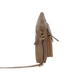 'JEAN' Tan Vegetable Tanned Real Leather Crossbody Bag