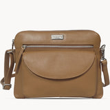 'JEAN' Tan Vegetable Tanned Real Leather Crossbody Bag