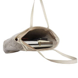 'Klara' Nude Animal Snake Print Real Leather Designer Tote Bag