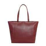 'Klara' Red Animal Snake Print Real Leather Designer Tote Bag