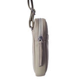 'LEO' Beige Nappa Real Leather Crossbody Mobile Phone Bag
