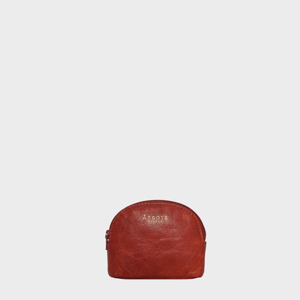 'LOTTY' Red Soft Small Leather Coin Purse