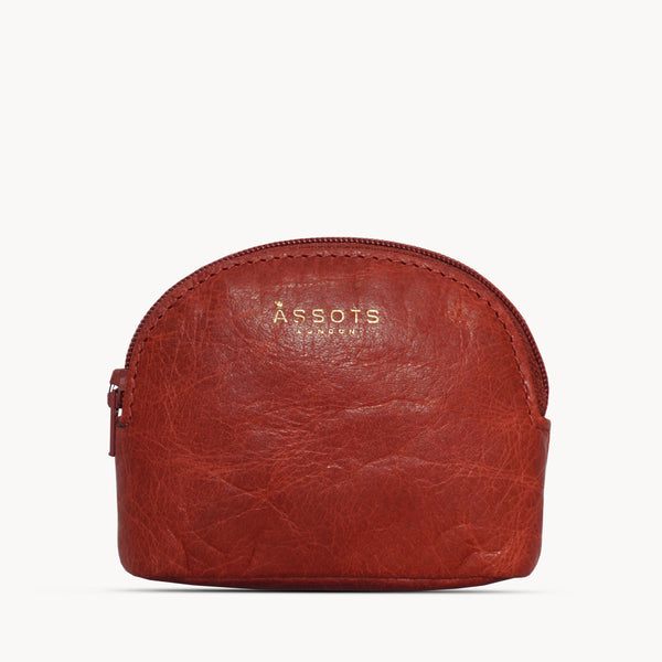 'LOTTY' Red Soft Small Leather Coin Purse