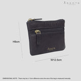 'MARY' Navy Soft Small Leather Coin Purse