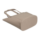 'MELANIE' Nude Croc Real Leather Unlined Bucket Bag