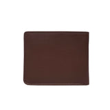 'MIKE' Brown Full Grain Real Leather Compact Design Bifold Wallet