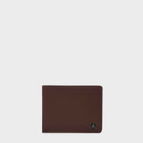 'MIKE' Brown Full Grain Real Leather Compact Design Bifold Wallet