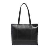 'MILLIE' Black Polished VT Real Leather Designer Tote Work Bag