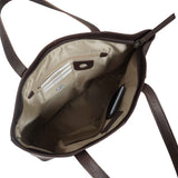 'MILLIE' Brown Oily Chestnut Real Leather Designer Tote Work Bag