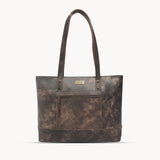 'MILLIE' Brown Crazy Horse Distressed Real Leather Designer Tote Work Bag