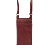 'MYLA' Chilli Pepper Real Leather Mobile Phone Crossbody Bag
