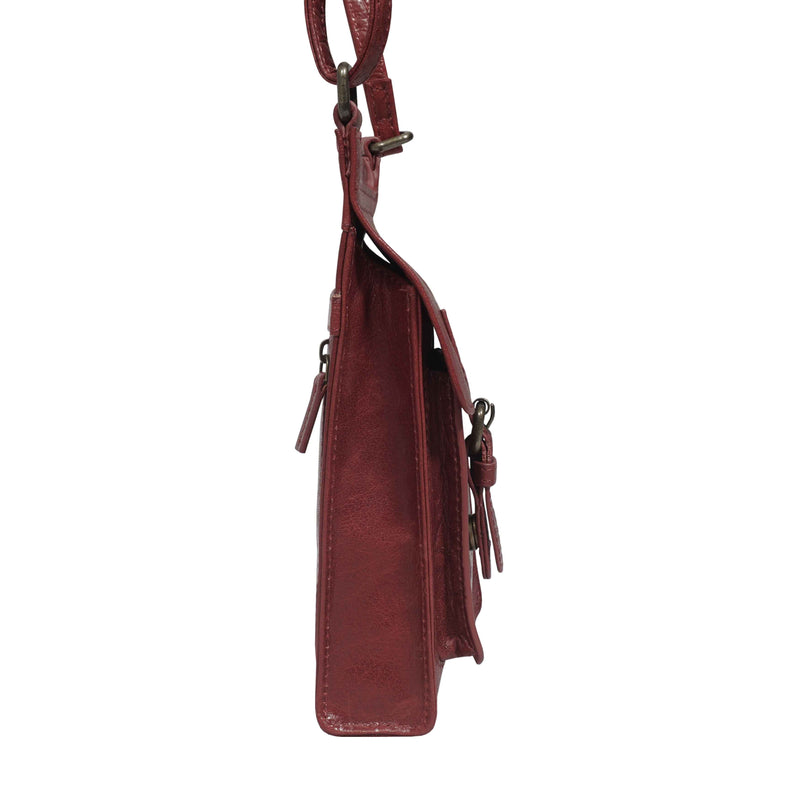 'MYLA' Chilli Pepper Real Leather Mobile Phone Crossbody Bag
