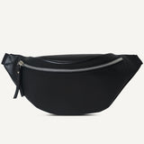 'Noah' Black Leather Bum Belt Bag