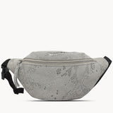 'NOAH' Grey Python Snake Leather Bum Belt Bag