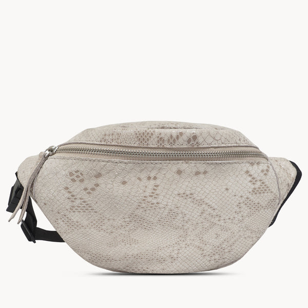 'NOAH' Nude Python Snake Leather Bum Belt Bag