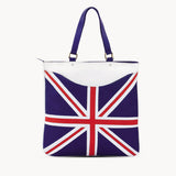 'OASIS' Union Jack Designer Leather Large Tote Bag