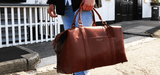 'CANNON' Tan Vintage Leather Holdall