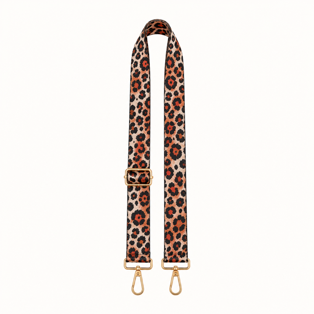 Orange Leopard Bag Strap