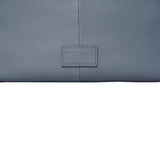 'PAMELA' Pastel Blue Pebble Grain Real Leather Designer Shoulder Hobo Bag